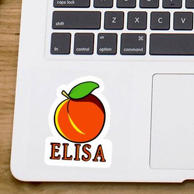 Apricot Sticker Elisa Notebook Image