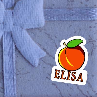 Apricot Sticker Elisa Laptop Image