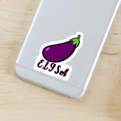 Elisa Sticker Aubergine Image