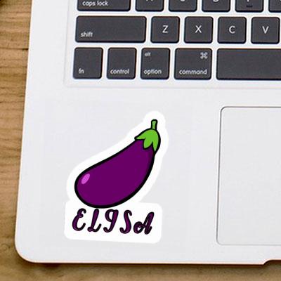 Elisa Sticker Eggplant Image