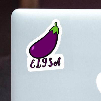 Autocollant Elisa Aubergine Laptop Image