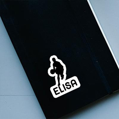 Sticker Elisa Basketballspieler Laptop Image