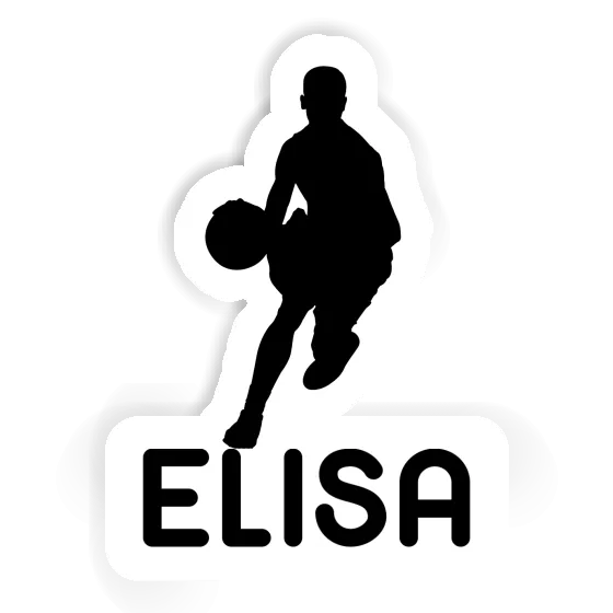 Elisa Sticker Basketball Player Image