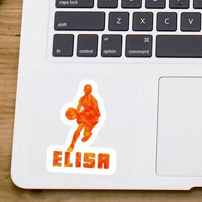 Basketballspieler Aufkleber Elisa Notebook Image