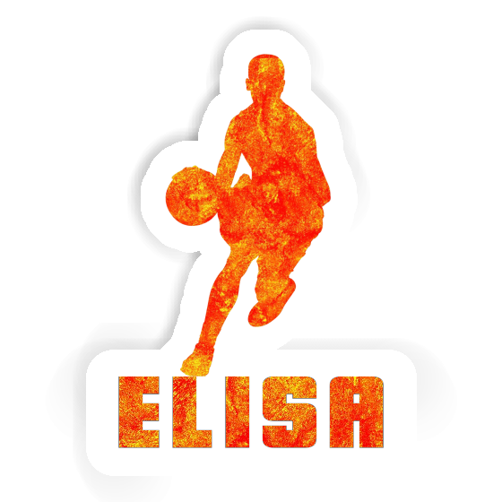 Sticker Basketball Player Elisa Notebook Image