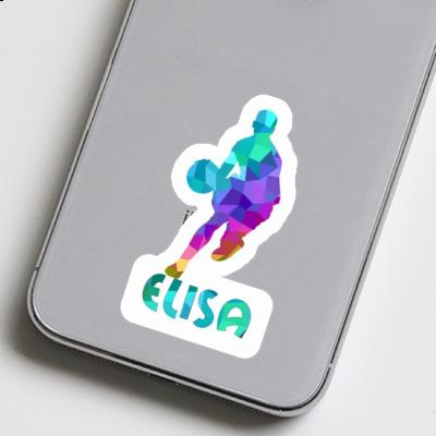 Elisa Sticker Basketballspieler Notebook Image