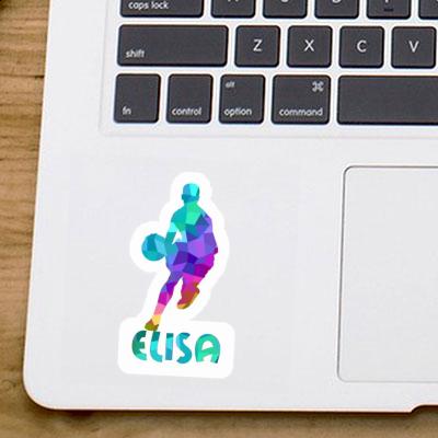 Sticker Elisa Basketball Player Notebook Image