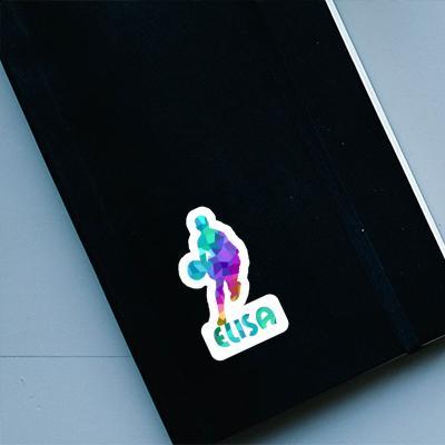 Elisa Sticker Basketballspieler Laptop Image