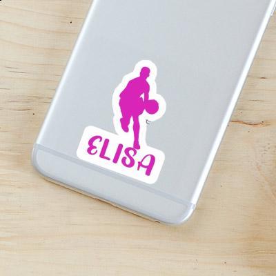 Sticker Elisa Basketball Player Laptop Image