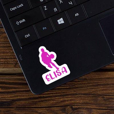 Elisa Sticker Basketballspieler Laptop Image