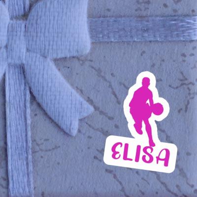 Sticker Elisa Basketball Player Notebook Image