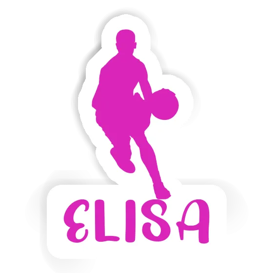 Elisa Sticker Basketballspieler Notebook Image