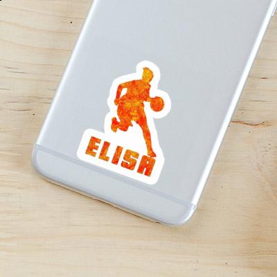 Sticker Basketball Player Elisa Laptop Image