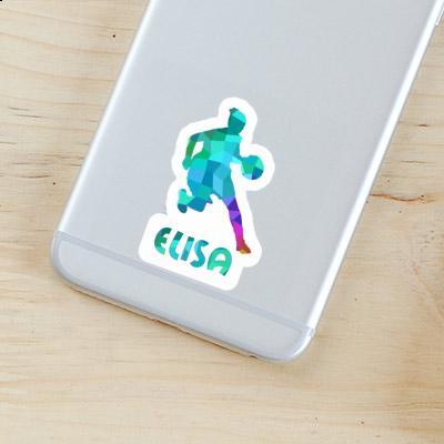 Basketball Player Sticker Elisa Laptop Image