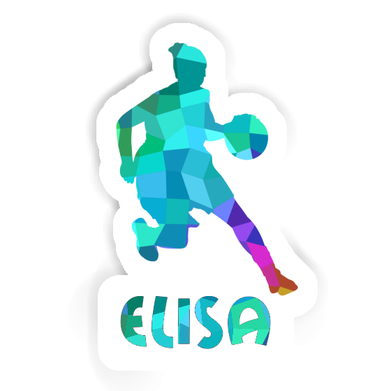 Elisa Sticker Basketballspielerin Notebook Image