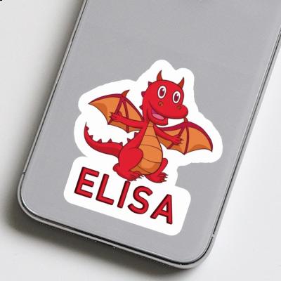 Sticker Elisa Baby Dragon Notebook Image