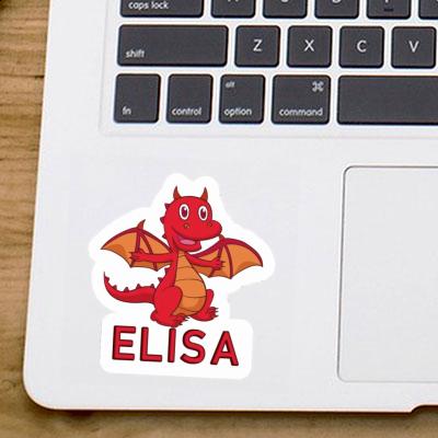 Elisa Autocollant Bébé dragon Laptop Image