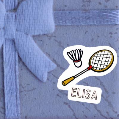 Elisa Sticker Badminton Racket Notebook Image