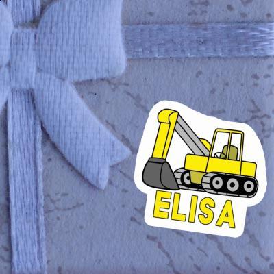 Elisa Sticker Excavator Notebook Image