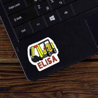 Sticker Elisa Mini-Excavator Image