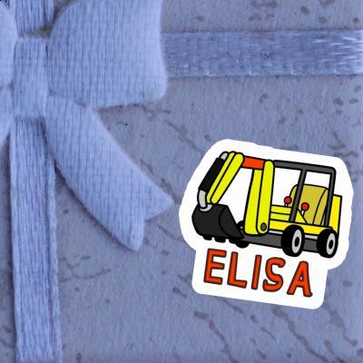 Sticker Elisa Mini-Excavator Image