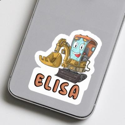 Sticker Elisa Little Excavator Laptop Image