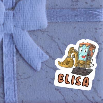 Sticker Elisa Little Excavator Notebook Image