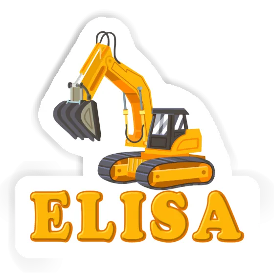 Sticker Excavator Elisa Laptop Image