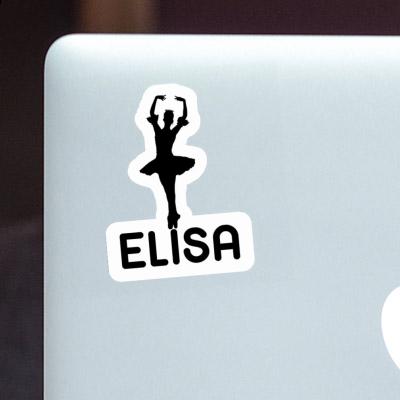 Ballerina Sticker Elisa Laptop Image