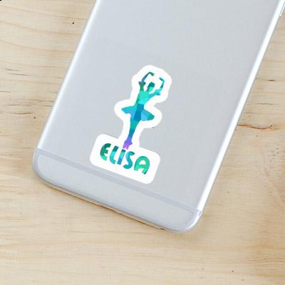 Ballerina Sticker Elisa Laptop Image