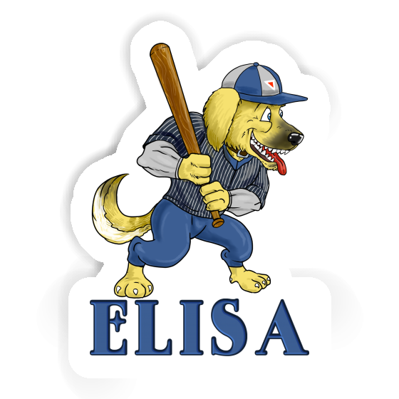 Elisa Sticker Baseball Dog Gift package Image