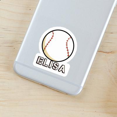 Sticker Baseball Elisa Laptop Image