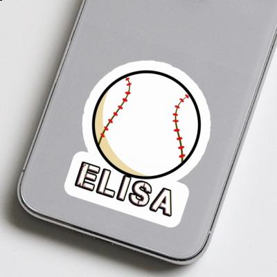 Sticker Baseball Elisa Notebook Image