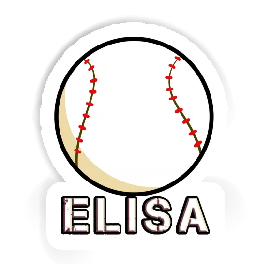 Elisa Aufkleber Baseball Laptop Image