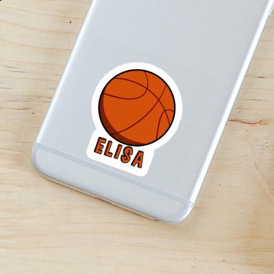 Autocollant Ballon de basketball Elisa Image