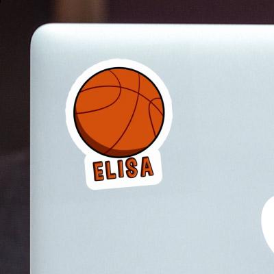 Autocollant Ballon de basketball Elisa Image