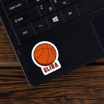 Autocollant Ballon de basketball Elisa Notebook Image