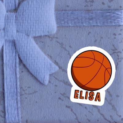 Autocollant Ballon de basketball Elisa Laptop Image