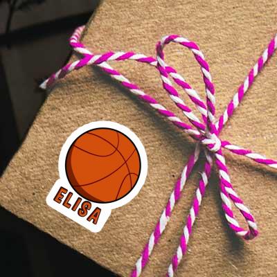 Autocollant Ballon de basketball Elisa Laptop Image