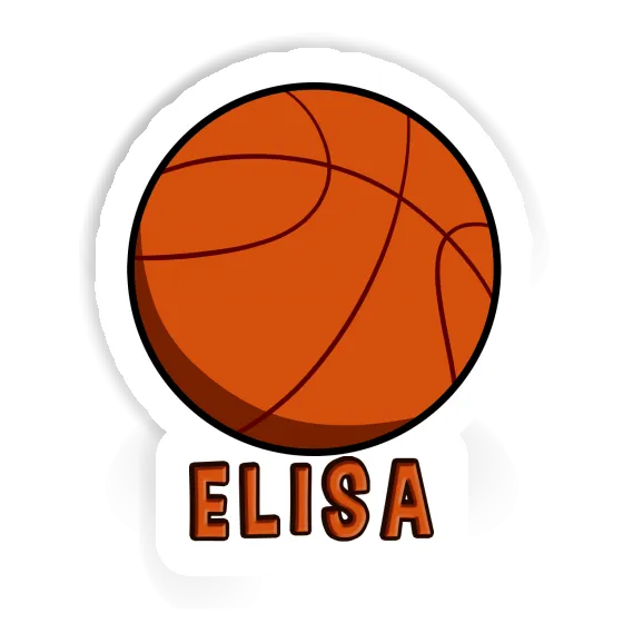 Autocollant Ballon de basketball Elisa Image