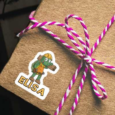 Sticker Construction worker Elisa Gift package Image