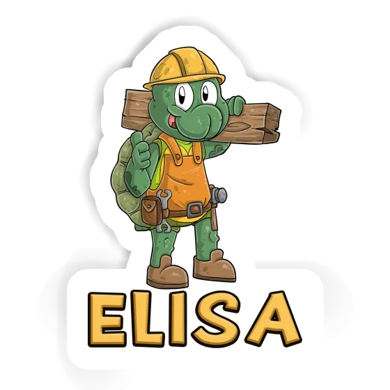 Sticker Construction worker Elisa Gift package Image