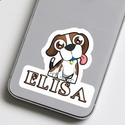 Autocollant Elisa Beagle Gift package Image