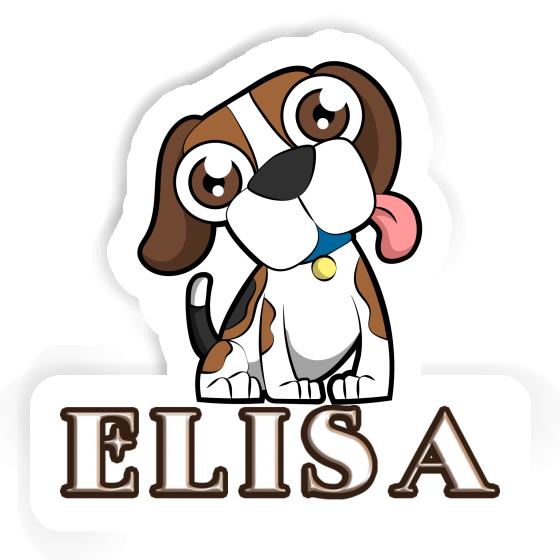 Autocollant Elisa Beagle Gift package Image