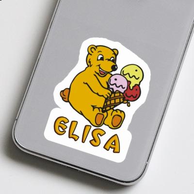 Sticker Eiscreme-Bär Elisa Image