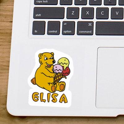 Bear Sticker Elisa Notebook Image