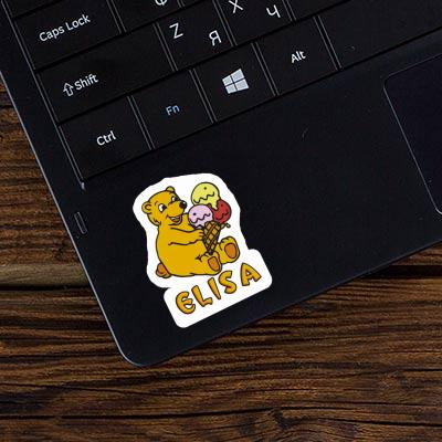 Bear Sticker Elisa Notebook Image