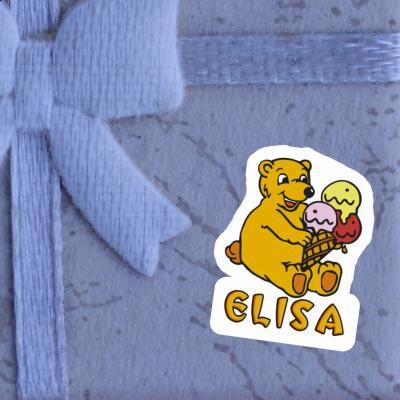 Bear Sticker Elisa Notebook Image