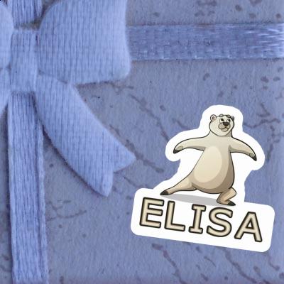 Yoga Bear Sticker Elisa Image