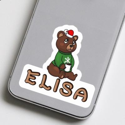 Elisa Sticker Weihnachtsbär Notebook Image